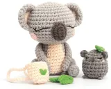 Amigurumi H�kelset Koala 12,5cm