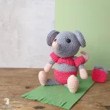 Amigurumi H�kelset Daisy Mouse 20cm