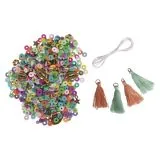 Heishi Perlen Set aus Polymer-Ton bunt