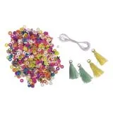 Heishi Perlen Set aus Polymer-Ton regenbogen
