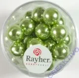 Renaissance Glaswachsperlen, 10 mm � jade