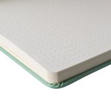 Gepunktetes Notizbuch mit Hardcover 20x20 cm Blasse Patina