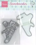 Marianne Design Stanze und Silikonstempel - Snowboarder