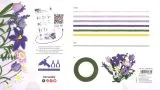DIY Set Chenilledraht Blumen lila