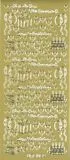 Sticker Herzlichen Gl�ckwunsch zum Geburtstag gold