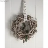 Weidenkranz, wei� gewischt 30cm