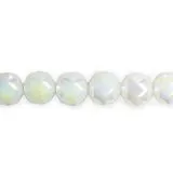 Glasschliffperlen 8mm wei AB 14 St.