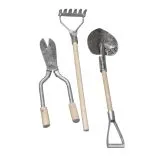 Miniatur Metall/Holz-Gartenwerkzeug