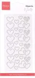 Marianne Design Hearts Pearls - white