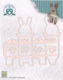 Nellies Choice Wrapping Die - Easter-Box Hasen-Schachtel