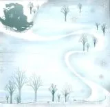 Premium Glitter Scrapbook paper Winter 65