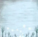 Premium Glitter Scrapbook paper Winter 66