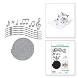 Spellbinders Cutting Dies - Musical Notes & Stave Pop-Up