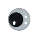 Plastk-Wackelaugen 12mm 8 St�ck rund zum Aufn�hen