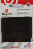 Baumwoll-Kordel gewachst 20m schwarz