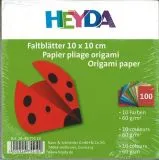 Faltbl�tter 10 x 10 cm 10 Farben 100 Blatt 60g/qm