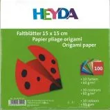 Faltbl�tter 15 x 15 cm 10 Farben 100 Blatt 60g/qm