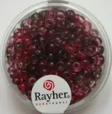 Rayher Rocailles Two Tone 4mm fuchsia (Restbestand)