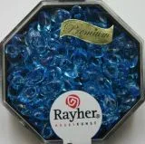 Magatama Perlen 4x7mm transparent aquamarin (Restbestand)