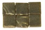 Acryl-Mosaik, 1x1 cm, metallic, champagner gold (Restbestand)
