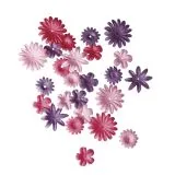 Papier-Bl�tenmischung 1,5-2,5cm pink