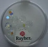 Rayher Rund-Schliffperlen 6mm 12 St. bergkristall