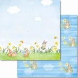 Premium Glitter Scrapbook paper Ostern 15