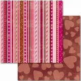 Premium Glitter Scrapbook paper Liebe 30