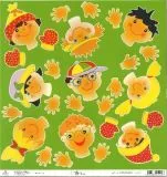 Scrapbooking Papier K�pfe vorgestanzt