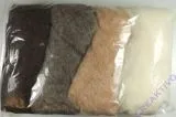 Reine Schurwolle, meliert, Braun-T�ne, Vlies, Beutel 4 Farben � 25 g