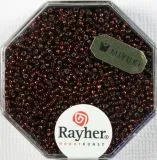 Premium Rocailles mit Silbereinzug 1,5mm klassikrot (Restbestand)