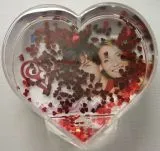 Schneekugel Flitterherz