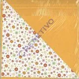 Florentine Faltbl�tter Mille fleurs 15x15cm 65 Blatt orange/hellorange