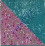 Florentine Faltbl�tter Paradiso 15x15cm 65 Blatt brombeer/ozeanblau