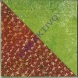 Florentine Faltbl�tter Vintage 10x10cm 65 Blatt rot/gr�n