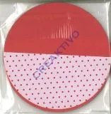 Florentine Faltbl�tter P�nktchen 10cm rund 65 Blatt rosa/rot