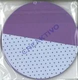 Florentine Faltbl�tter P�nktchen 10cm rund 65 Blatt flieder/lila