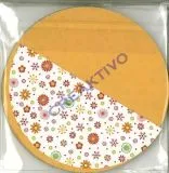Florentine Faltbl�tter Mille fleurs 10cm rund 65 Blatt orange/hellorange