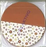Florentine Faltbl�tter Mille fleurs 10cm rund 65 Blatt braun/dunkelgelb