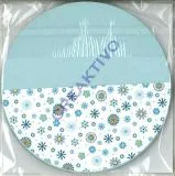 Florentine Faltbl�tter Mille fleurs 10cm rund 65 Blatt blau/hellblau