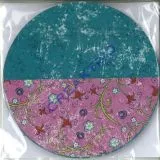 Florentine Faltbl�tter Paradiso 10cm rund 65 Blatt brombeer/ozeanblau