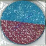 Florentine Faltbl�tter Vintage 10cm rund 65 Blatt brombeer/ozeanblau