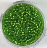 Pracht Rocailles 2,6mm Silbereinzug hellgr�n matt 17g