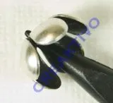 Pracht Perlkappe platin antik 12,5x7mm