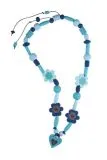 Kids Club Holzperlenset Bl�tenzauber blau