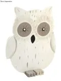 Holz-Uhu 20x16,5x0,6 cm 3 teilig