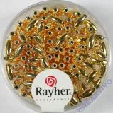 Plastik Oliven 6x3 mm gold