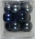 Renaissance Glaswachsperlen Gro�loch 14mm blau Mix