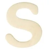 Holz-Buchstabe 4cm S