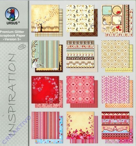 Premium Glitter Scrapbook Paper Version 5
